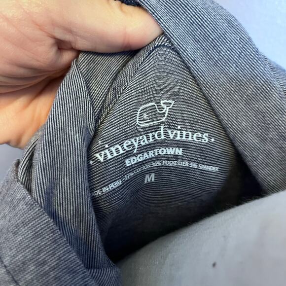 Vineyard Vines Long Sleeve Performance Hoodie Tee Blue Size M - Picture 4 of 5